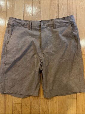 Men's Gray Performance Stretch Shorts 32